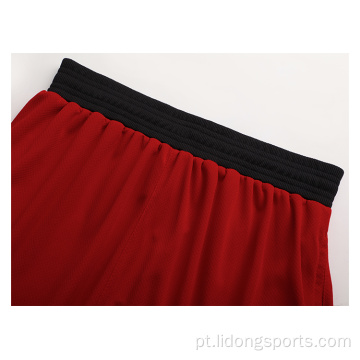 Personalizado Top Quality Vermelho e Black Basketball Jersey Tanques Personalizados Homens